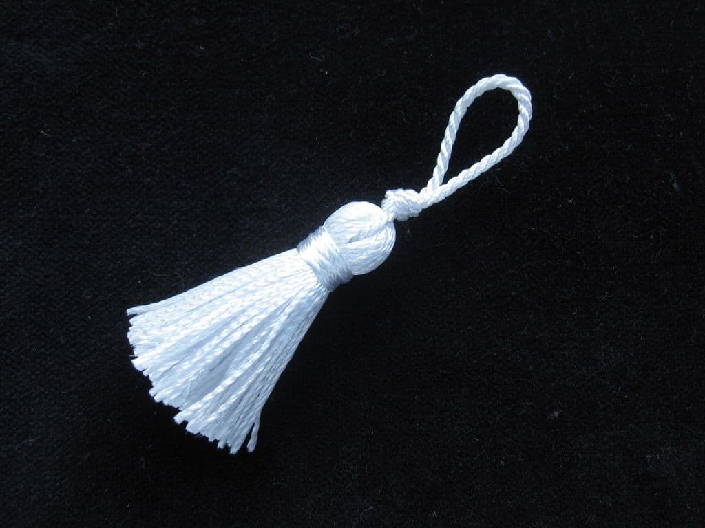 100 Mini craft tassels Small 3.5cm 2cm loop long decorative Key cushion tassel 